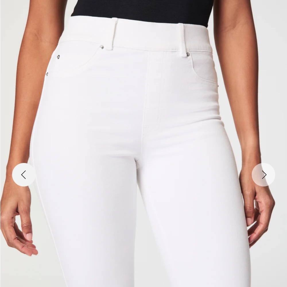 SPANX Women's High Rise White Jeans